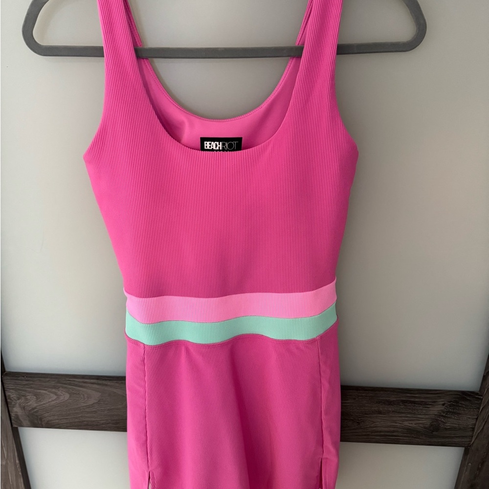 BEACH Riot Pink and Green Women's Dress